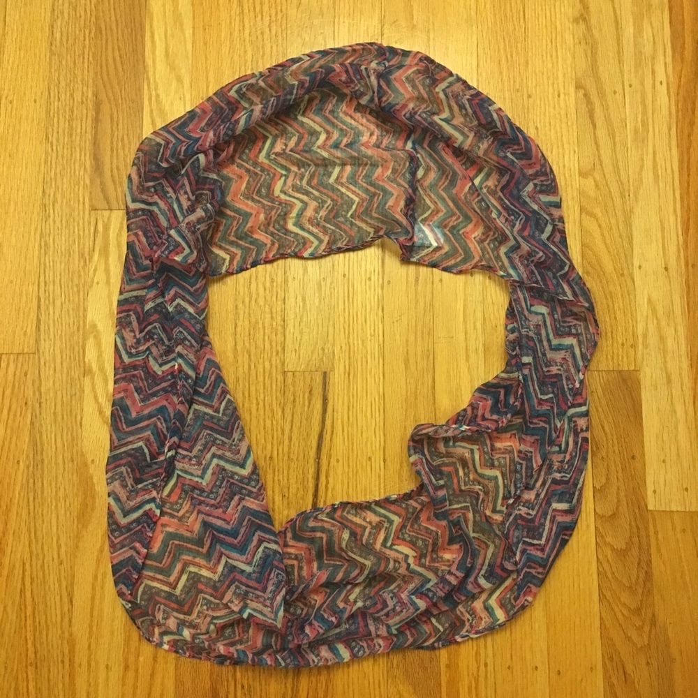 Multicolored Infinity Scarf - Picture 3 of 3